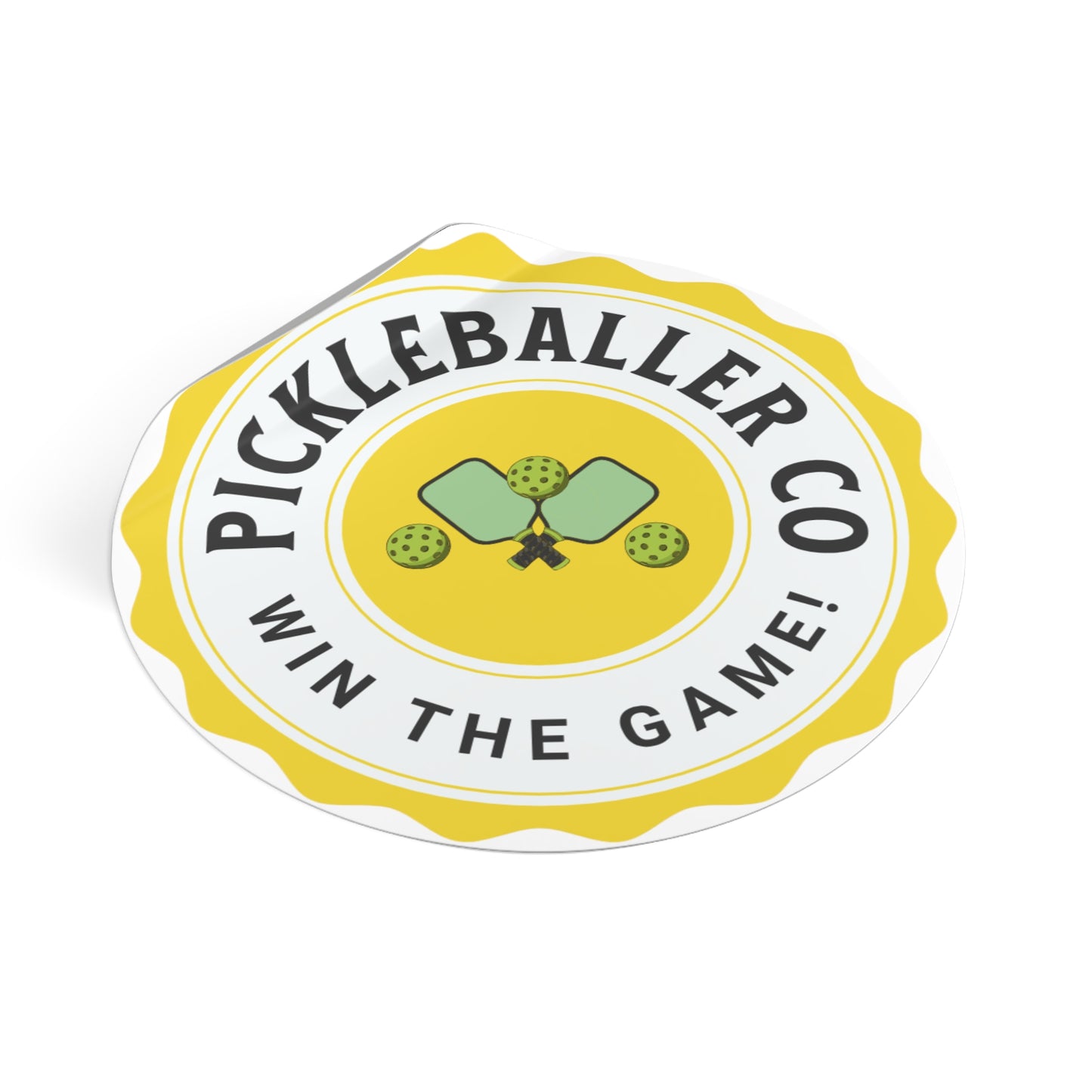 Pickleballer - Round Vinyl Stickers