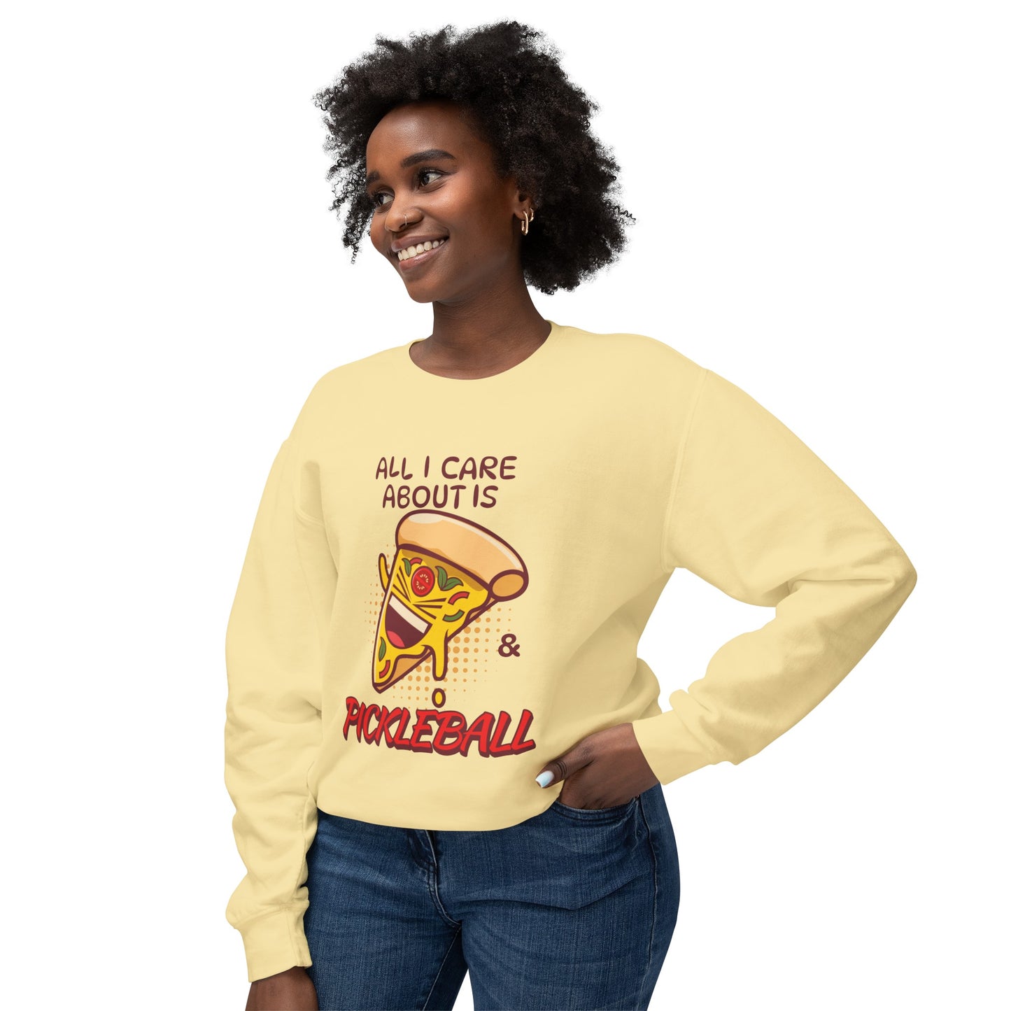 Pizza & Pickleball - Unisex Crewneck Sweatshirt