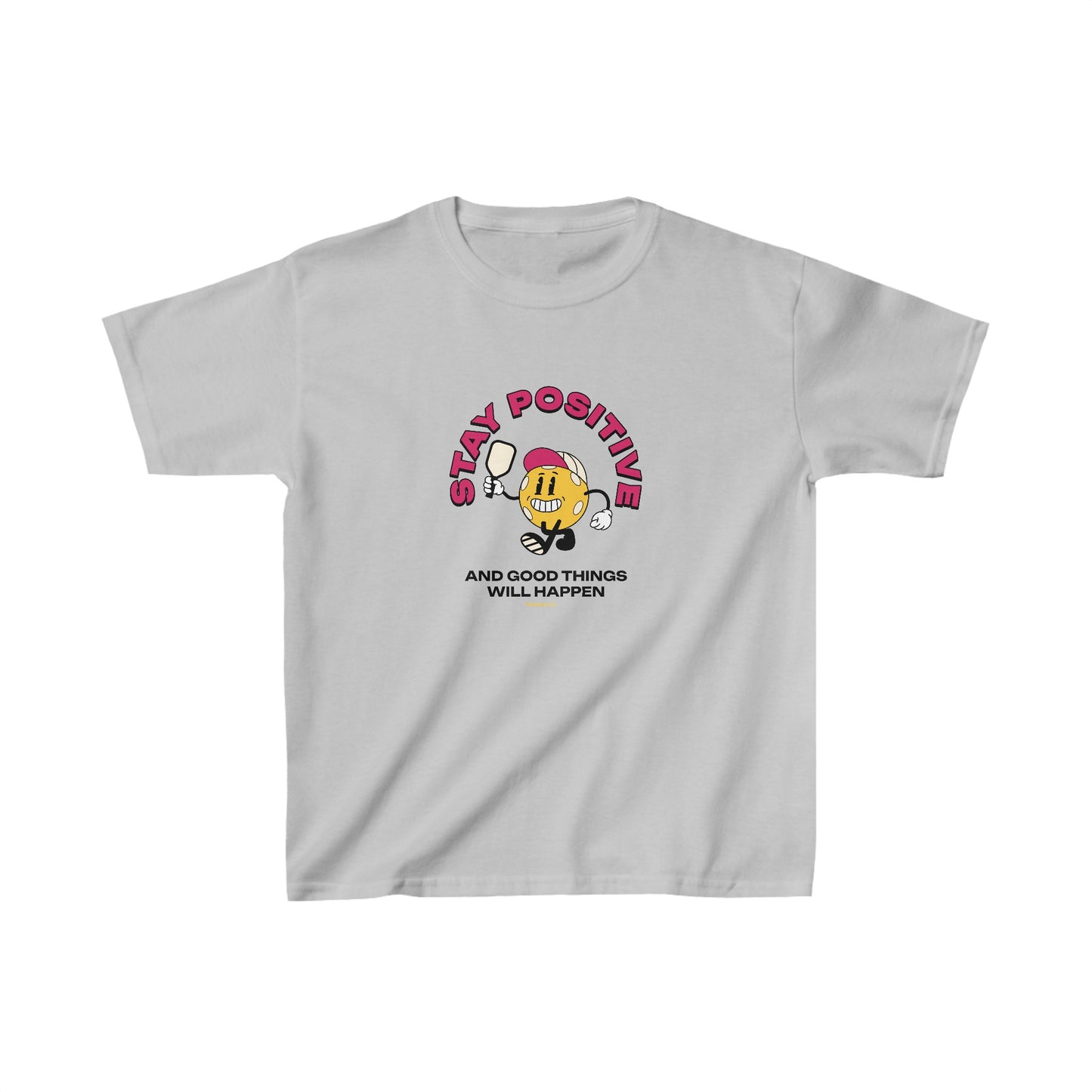 Stay Positive Pickleball Kids Cotton Tee