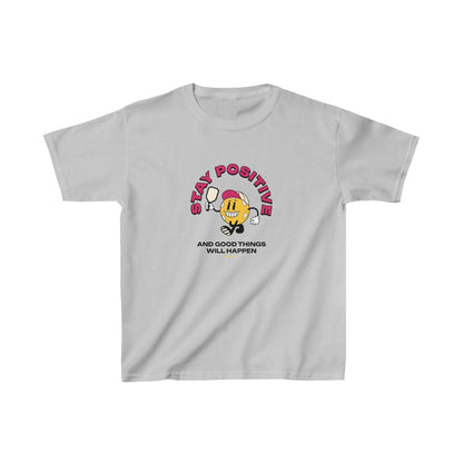 Stay Positive Pickleball Kids Cotton Tee