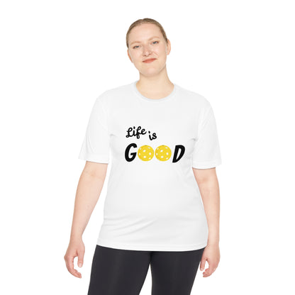 Life is Good Pickleball Unisex Moisture Wicking Tee