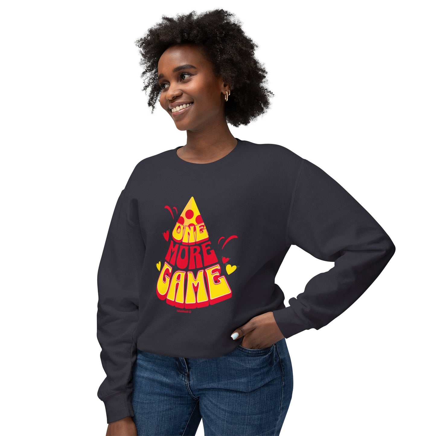 One More Game Pickleball - Unisex Lightweight Crewneck Sweatshirt