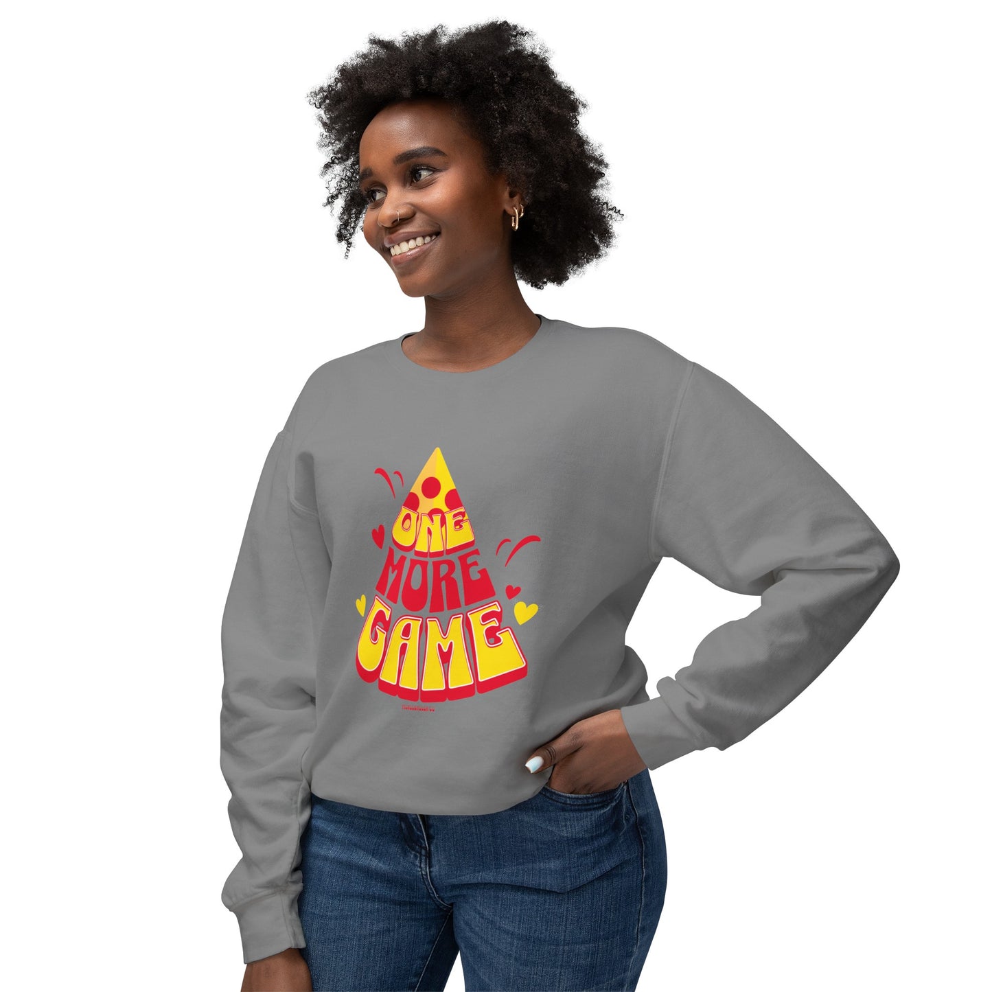 One More Game Pickleball - Unisex Lightweight Crewneck Sweatshirt