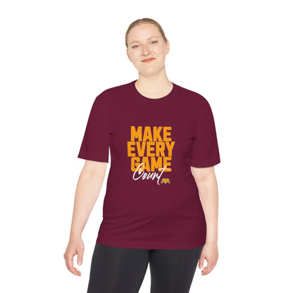 Make Every Game Count Pickleball - Unisex Moisture Wicking Tee