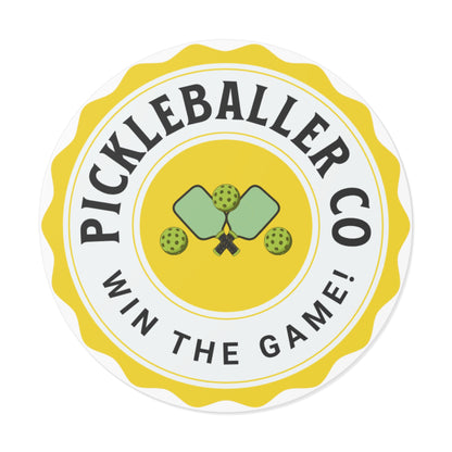 Pickleballer - Round Vinyl Stickers