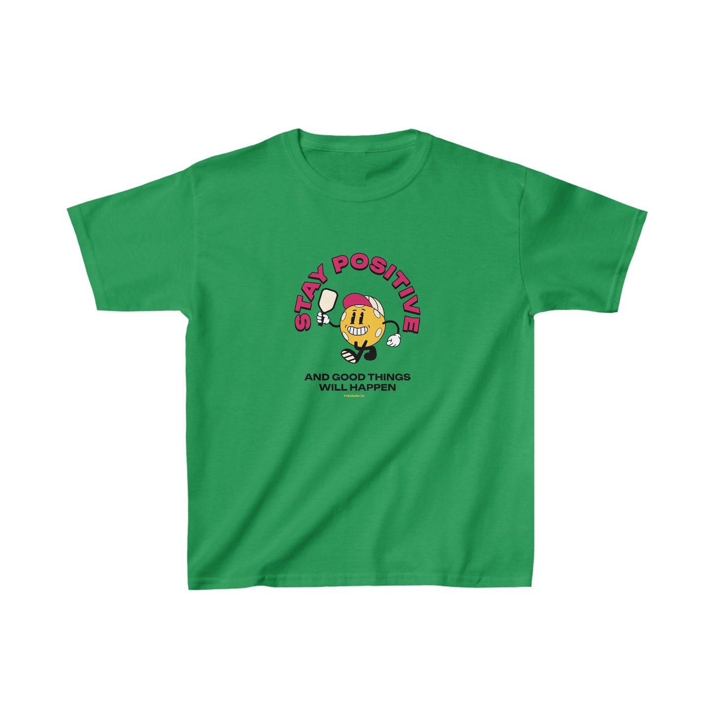 Stay Positive Pickleball Kids Cotton Tee